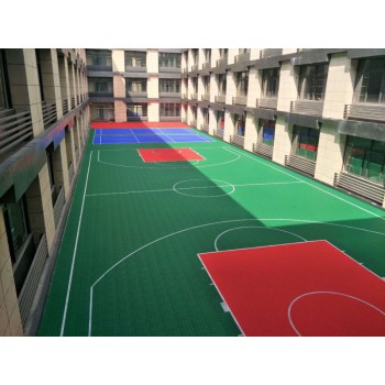 小区广场篮球场悬浮地板新型地面拼装地板材料