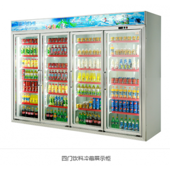 江门超市四门饮料冰柜厂家直销