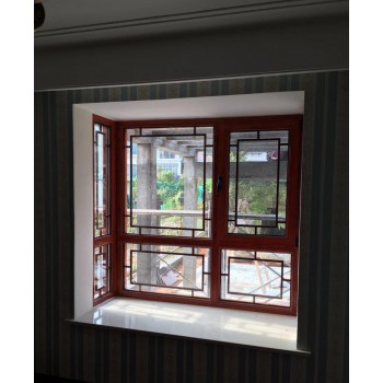 南京冠别墅阳光中式仿古门窗厂家大量供应 绿色无甲醛