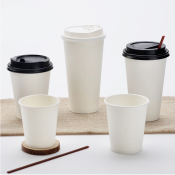 爱绿森定做双层加厚中空杯隔热咖啡奶茶杯外卖一次性纸杯定制定做