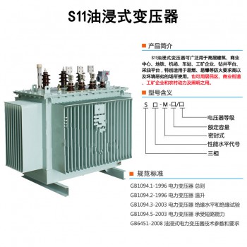 仁寿县S11-50KVA油浸式电力变压器6KV变0.4KV