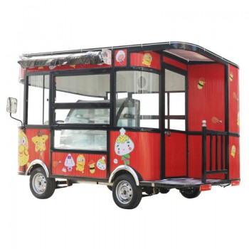 电动餐车  多功能移动小吃车  保温早餐外卖  餐车