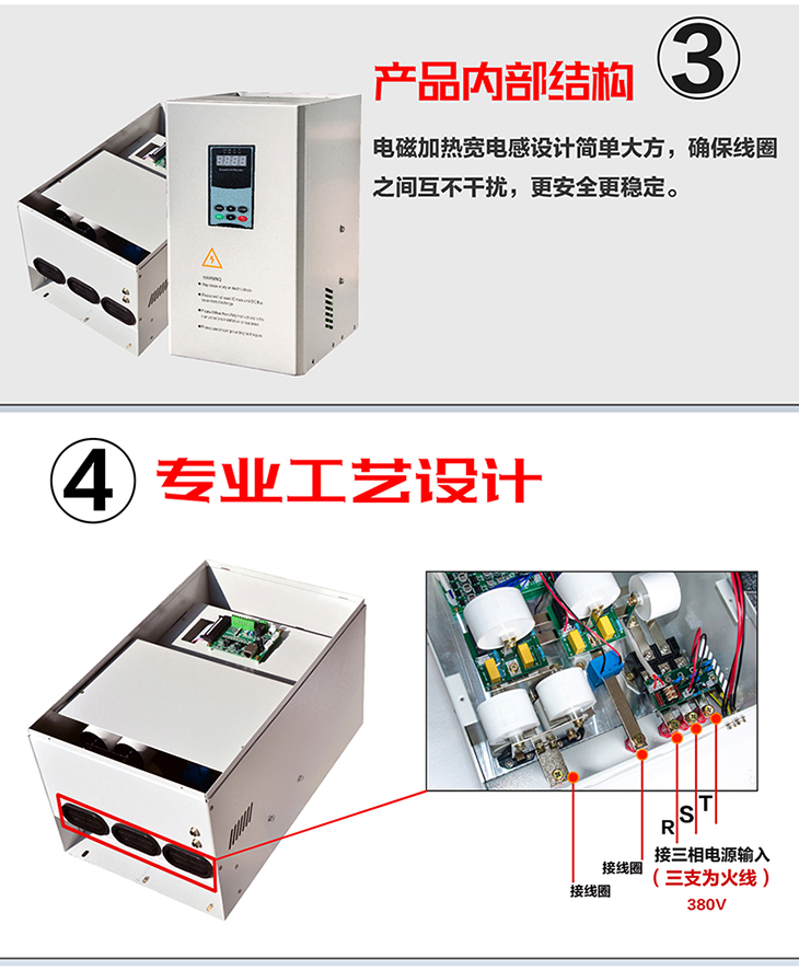 60KW/70KW电磁加热控制器内部结构
