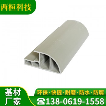 环保生态木半圆立柱 厂家直供碳纤维浴室柜线条