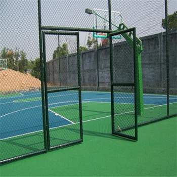 篮球场围网多钱一米|篮球场护栏哪里生产|篮球场护栏安装