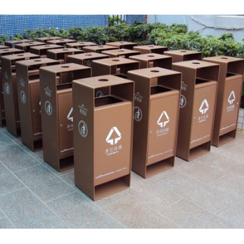 户外垃圾桶公园景区环卫分类垃圾箱室外金属单桶果皮箱