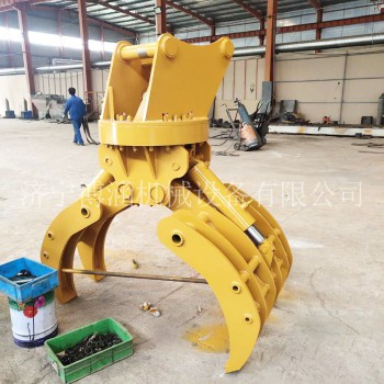 小型抓木器生产厂家 旋转夹木器 抓钢机旋转抓子