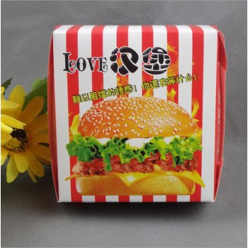 白卡纸盒 盛辉现货薯条汉堡纸盒定做白卡纸包装盒劲爆鸡米花盒