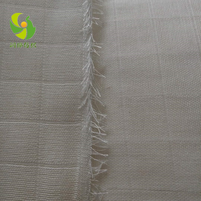 竹纤维棉方格纱布10