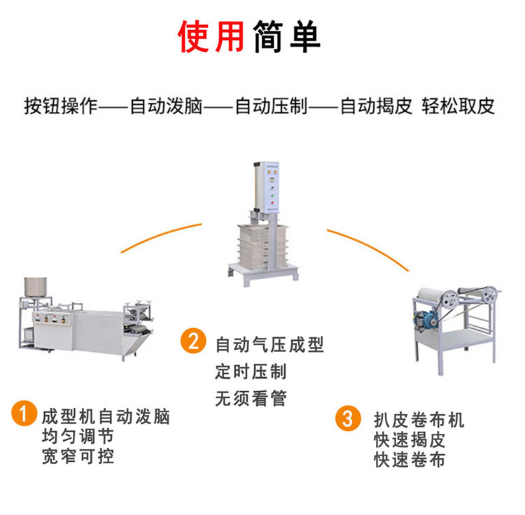 2豆腐皮机使用简单
