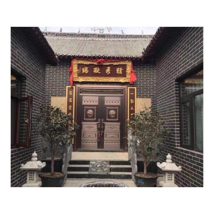 商丘实力商家 别墅铜门、铜门、镀铜门、铜门厂家、不锈钢仿铜门