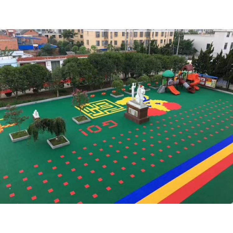 福建省三明市厂家直销篮球场悬浮地板 学校操场悬浮拼装地板