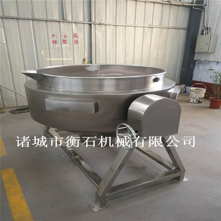 500L熬羊汤夹层锅-牛肉汤夹层锅型号-衡石机械夹层锅厂家