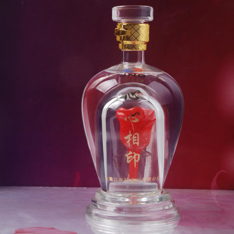创意透明玻璃工艺白酒瓶定制异形双层玻璃空酒瓶