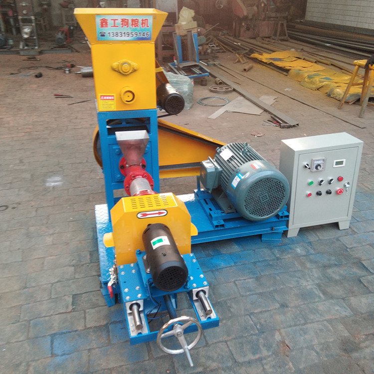 鑫工狗粮机 家用小型饲料膨化机 鱼饲料膨化机厂家鑫工机械