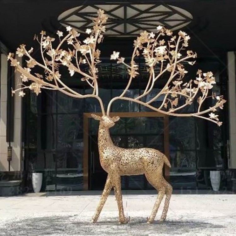 重庆不锈钢雕塑鹿