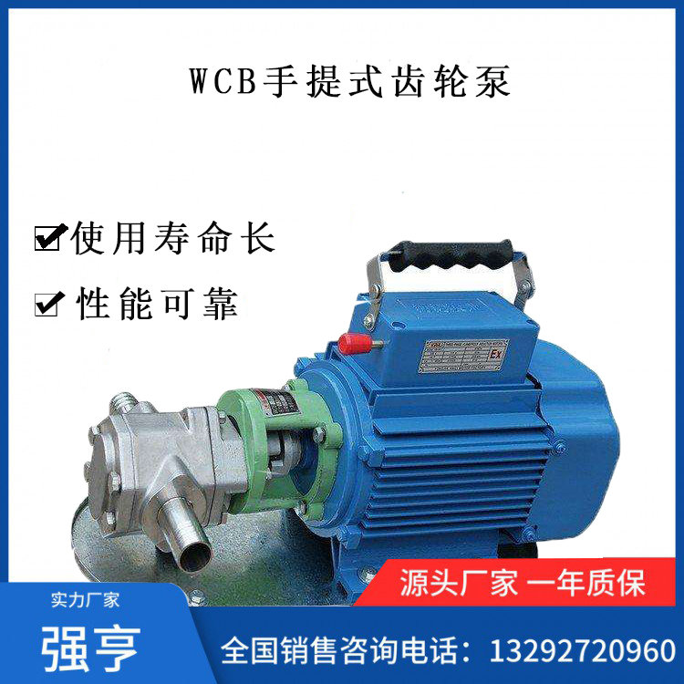 WCB手提式齿轮泵  WCB手提泵 齿轮泵