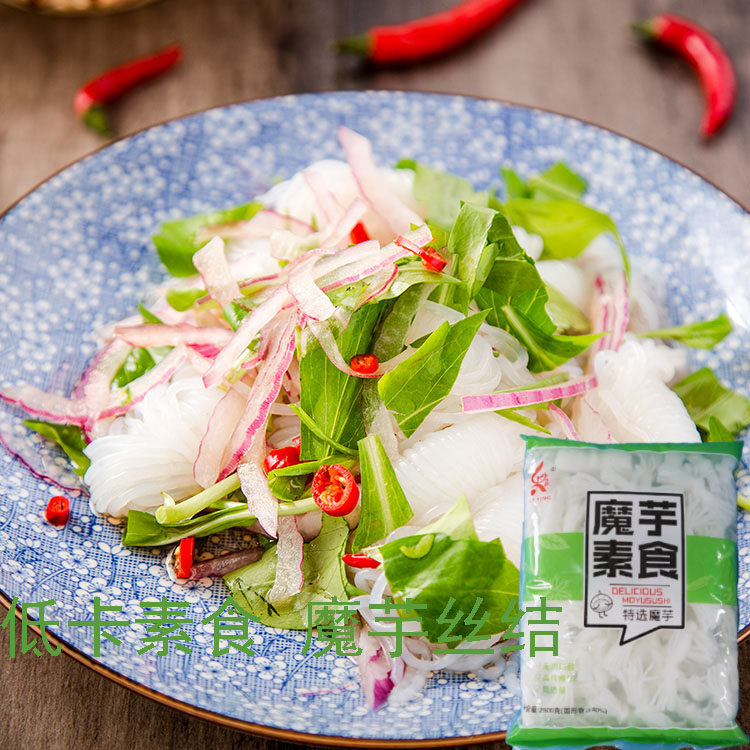 魔芋制品乐赢魔芋丝结 1箱*4袋