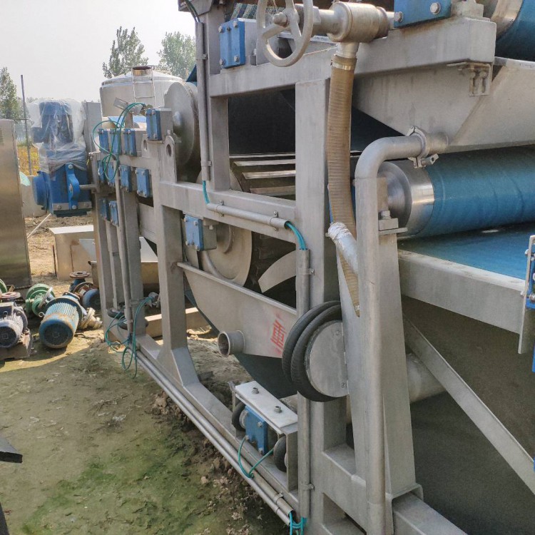 徐州沛县出售美邦牌二手3X12带式压滤机 污泥脱水压滤机