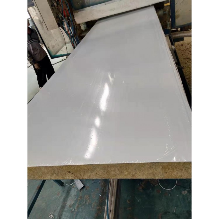 机制岩棉彩钢板 净化岩棉夹芯板 保温隔热板