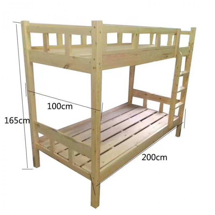 实木上下床，实木学生床，工厂学校培训机构辅导班单位宿舍上下铺