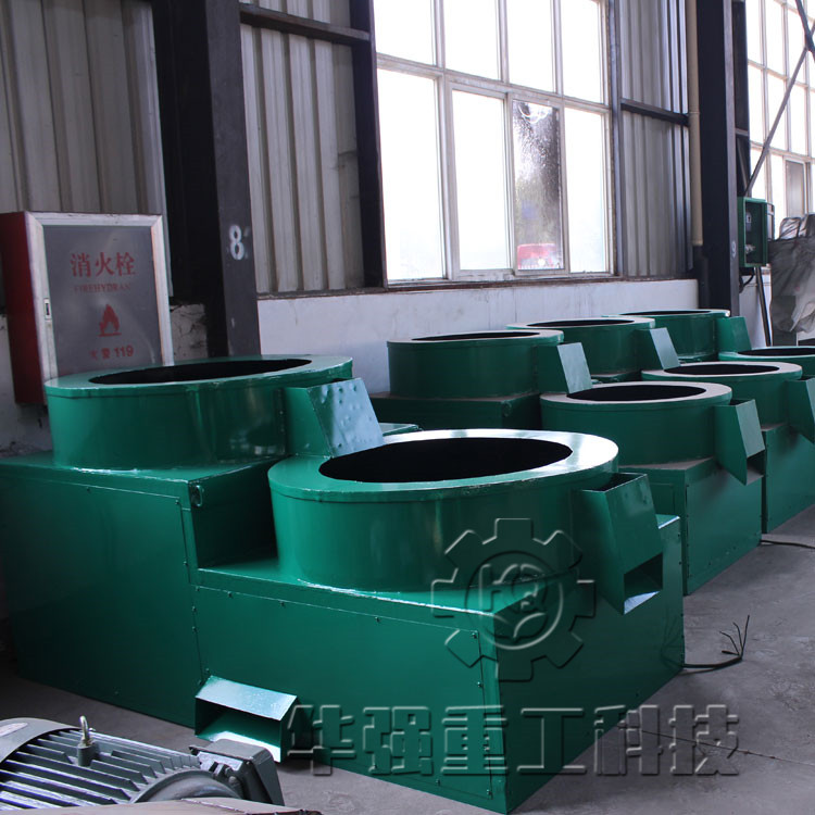 华强供有机肥加工设备小型生产线抛圆机生产成本低