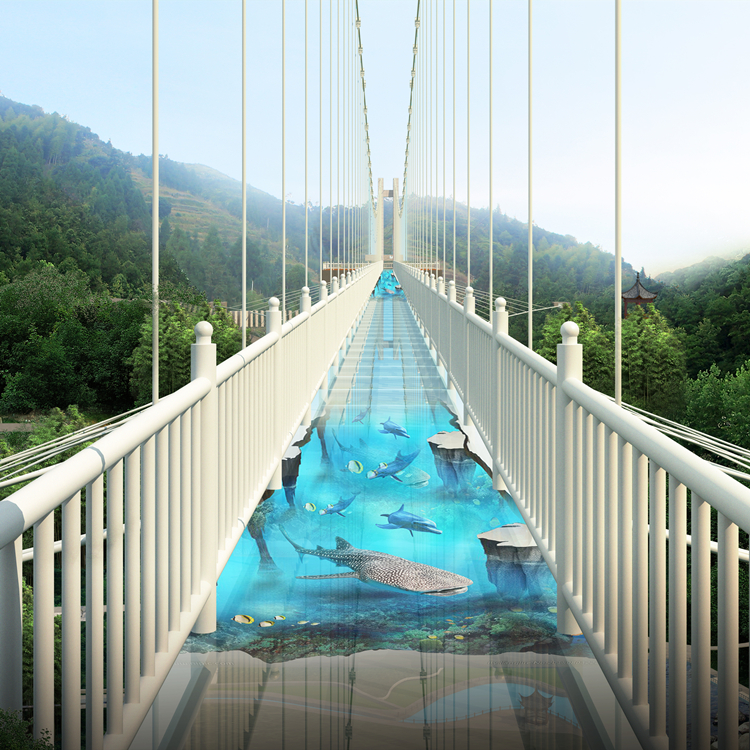 玻璃吊桥悬索桥 吊桥 景观桥