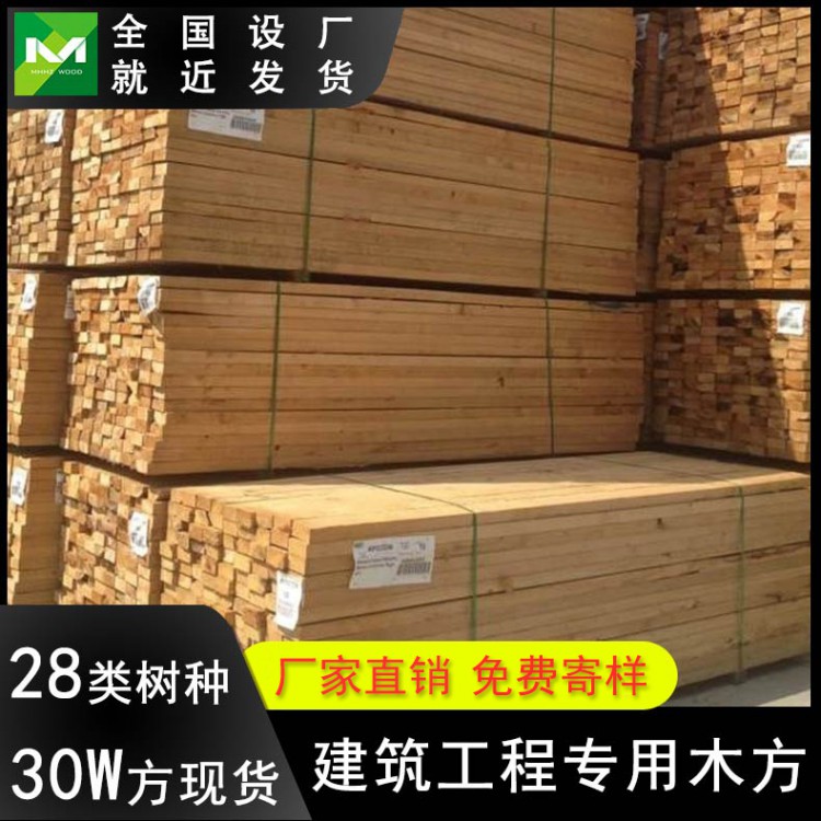 安徽 铁杉建筑木方供应铁杉建筑方木落叶松建筑方木多少钱
