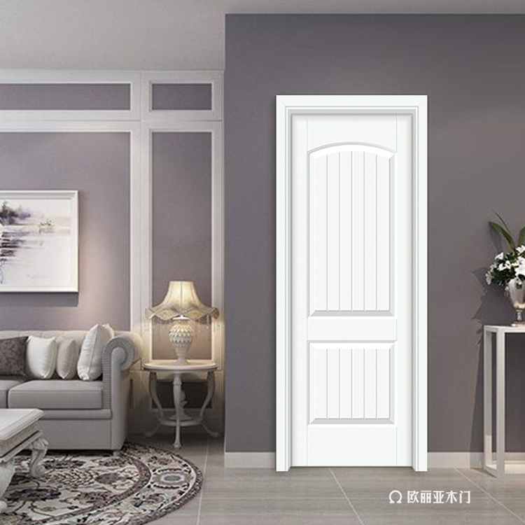 简欧风格扣线白色烤漆室内门-客厅门-卧室套装木门