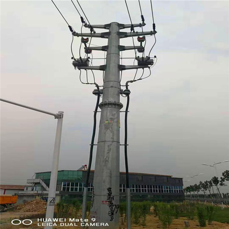 广元电力输电双回路10kv钢管杆厂家