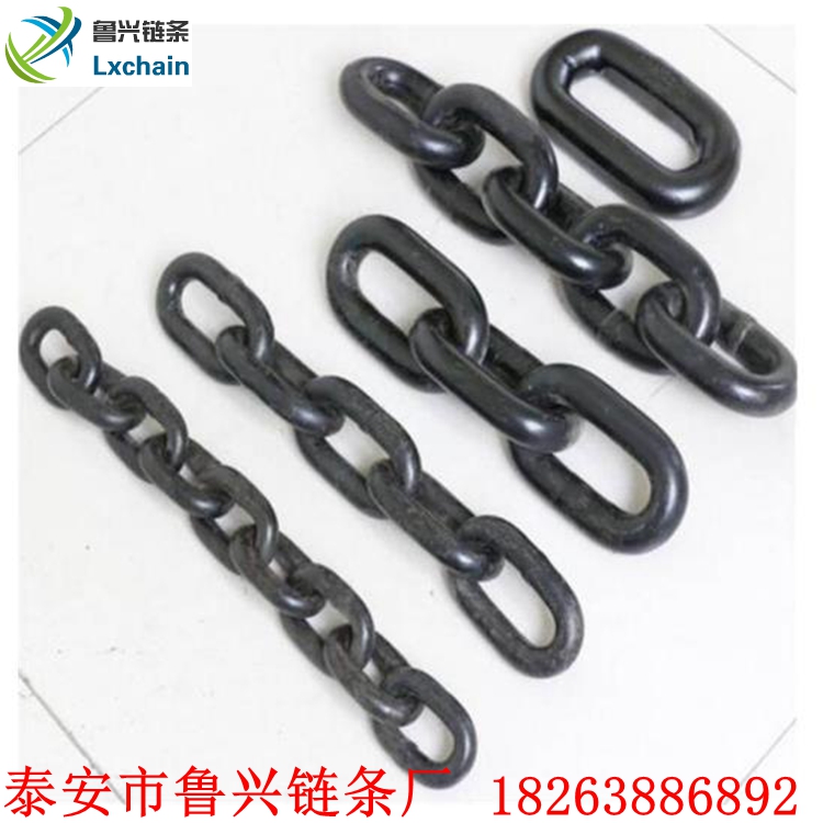 鲁兴专业生产焊接圆环铁链 镀锌护栏铁链 防洪链条公司
