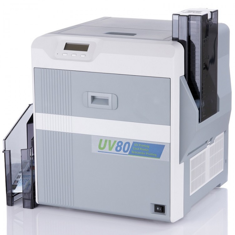 JVC再转印式打印机UV80II证卡打印机IC卡胸牌制卡机