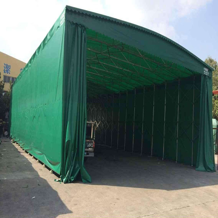 武汉市推拉雨棚专业定做移动遮阳帐篷/仓库彩篷