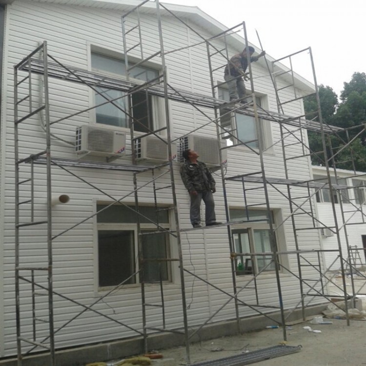 PVC外墙挂板仿木纹扣板轻钢别墅装饰板旧房改造板环保