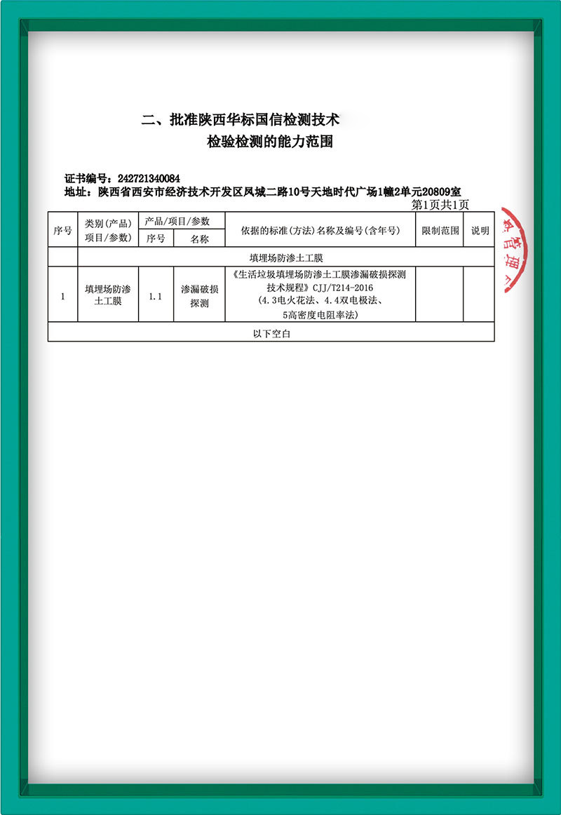 检测能力
