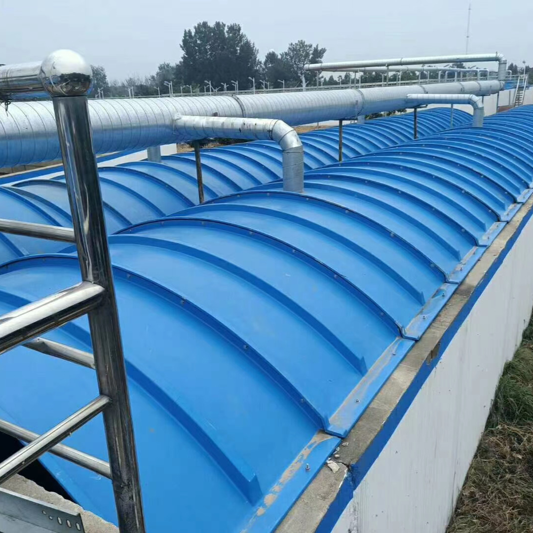 玻璃钢污水池盖板 拱形集气罩拉挤平板地沟污水池蓄水池收集废气
