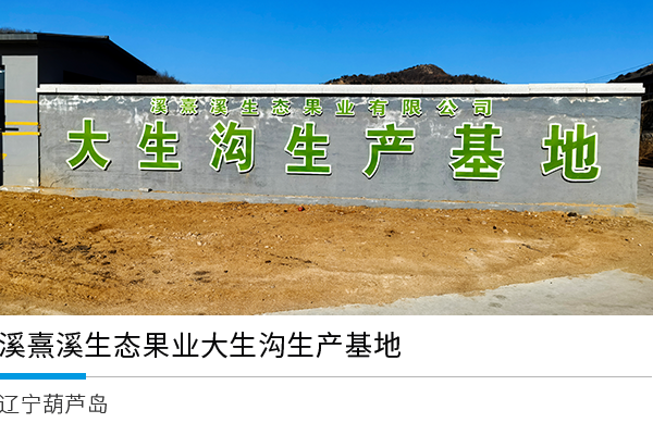 辽宁葫芦岛溪熹溪生态果业大生沟生产基地