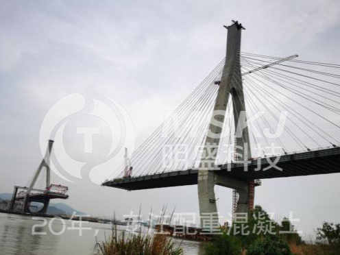 热烈祝贺珠海洪鹤大桥首座斜拉桥零误差完成钢梁合龙