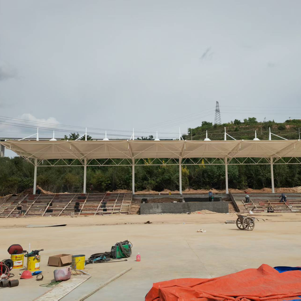 球场膜结构看台