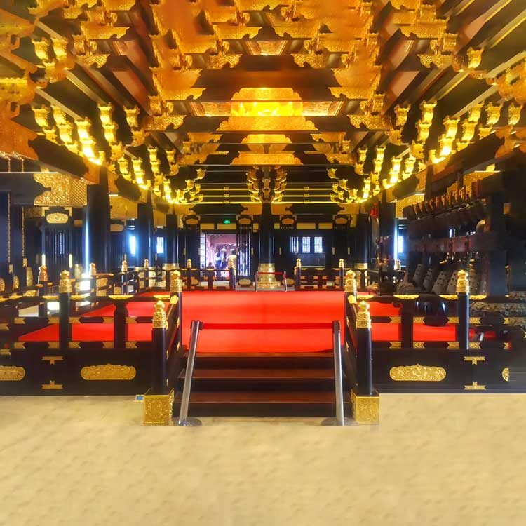 洛阳瑶光殿铜雕贴金工程3