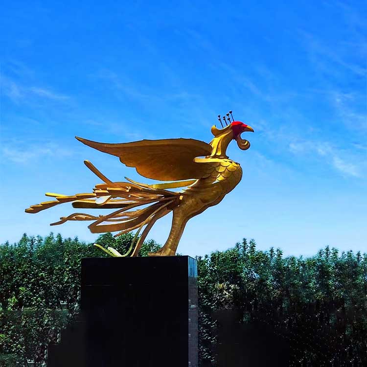 凤凰铜雕塑