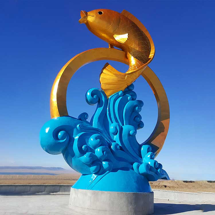 新疆魔鬼鱼铜雕彩绘