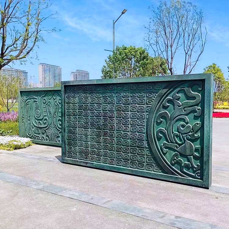 西安高新区仿铜门锻铜浮雕