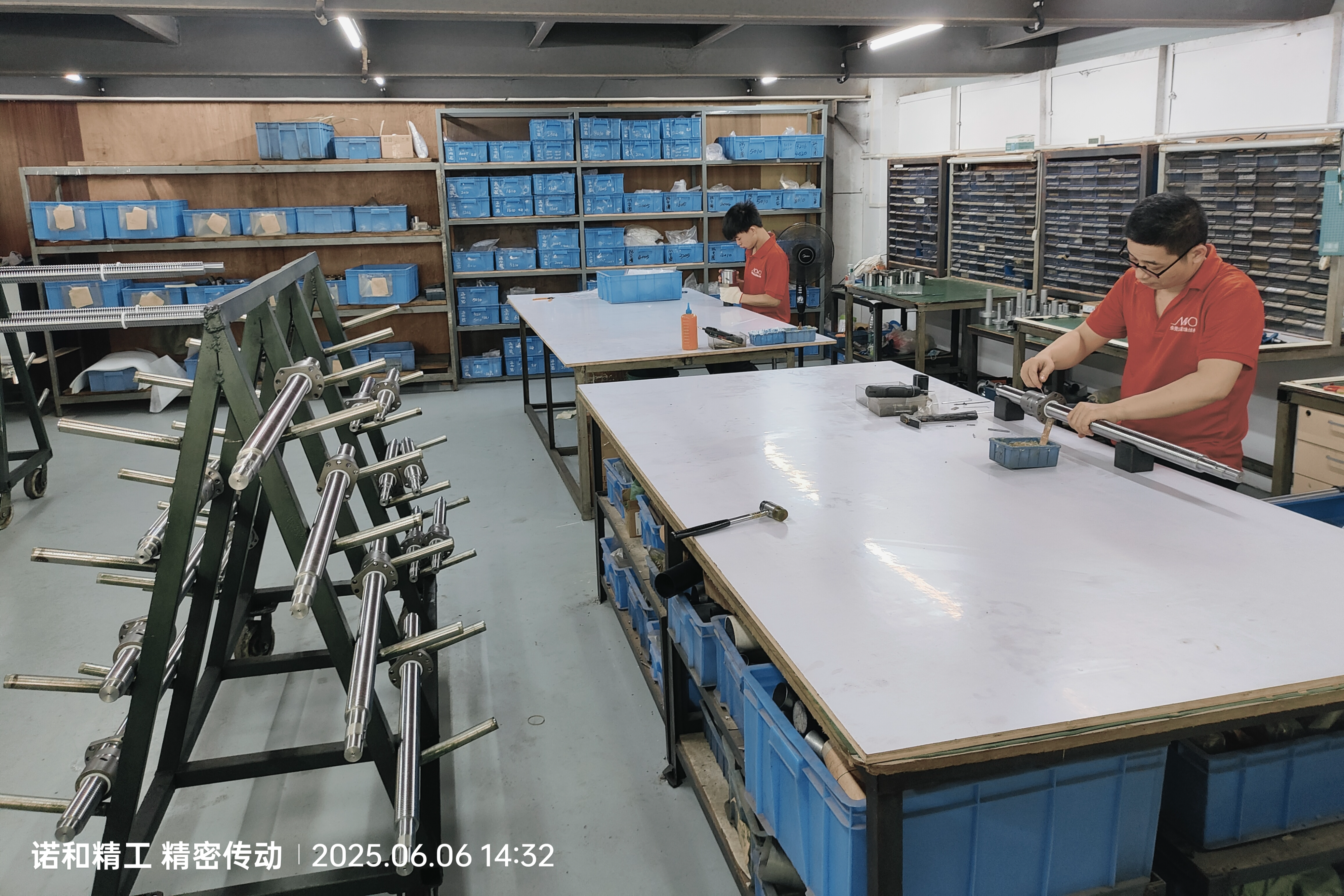 诺和滚珠丝杆装配区