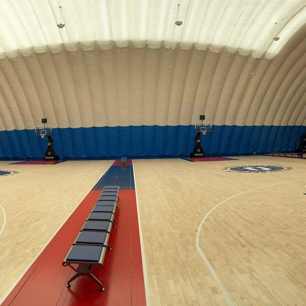工程案例-宁波东-气膜论气膜篮球馆
