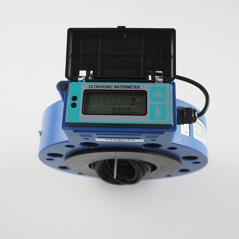 无线远传超声波流量计 智能数显液体计量表 农业用大口径