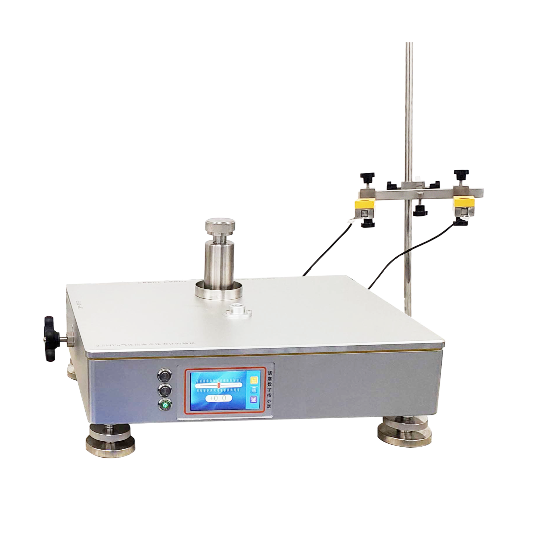 Piston type pressure gauge auxiliary equipment