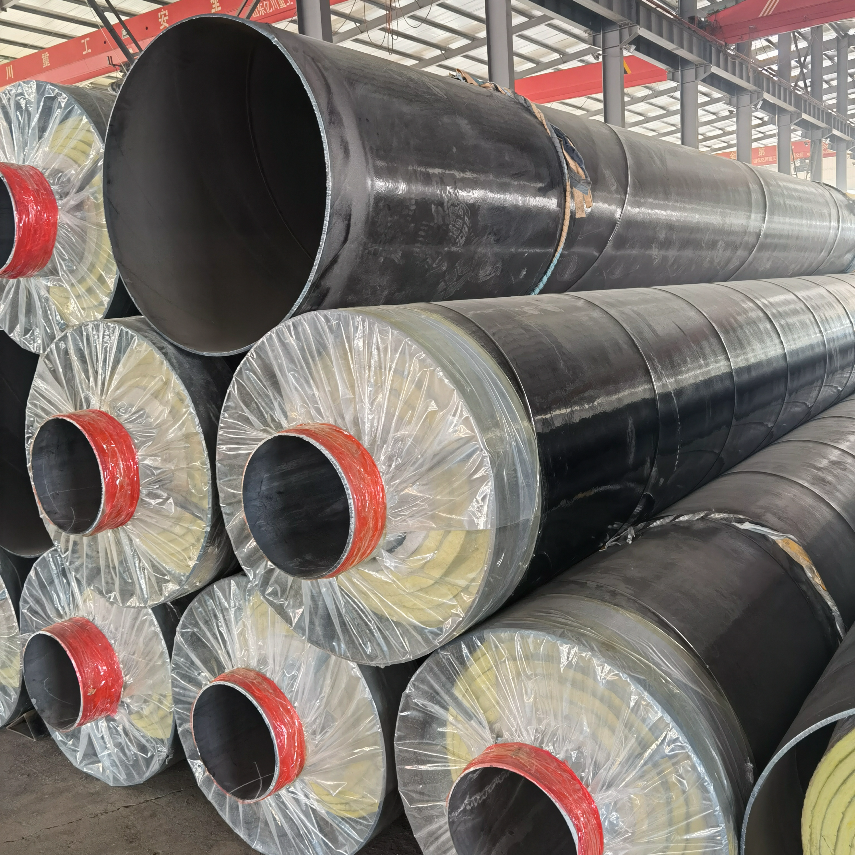 钢套钢蒸汽保温管