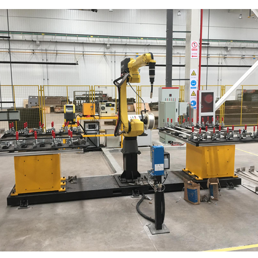 单机双工位机器人焊接系统工作站