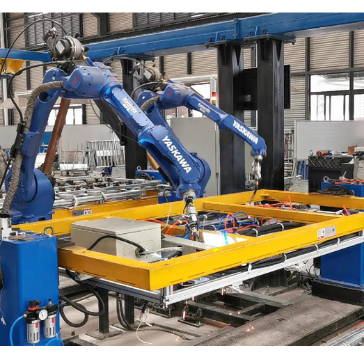 单机双工位机器人焊接系统工作站